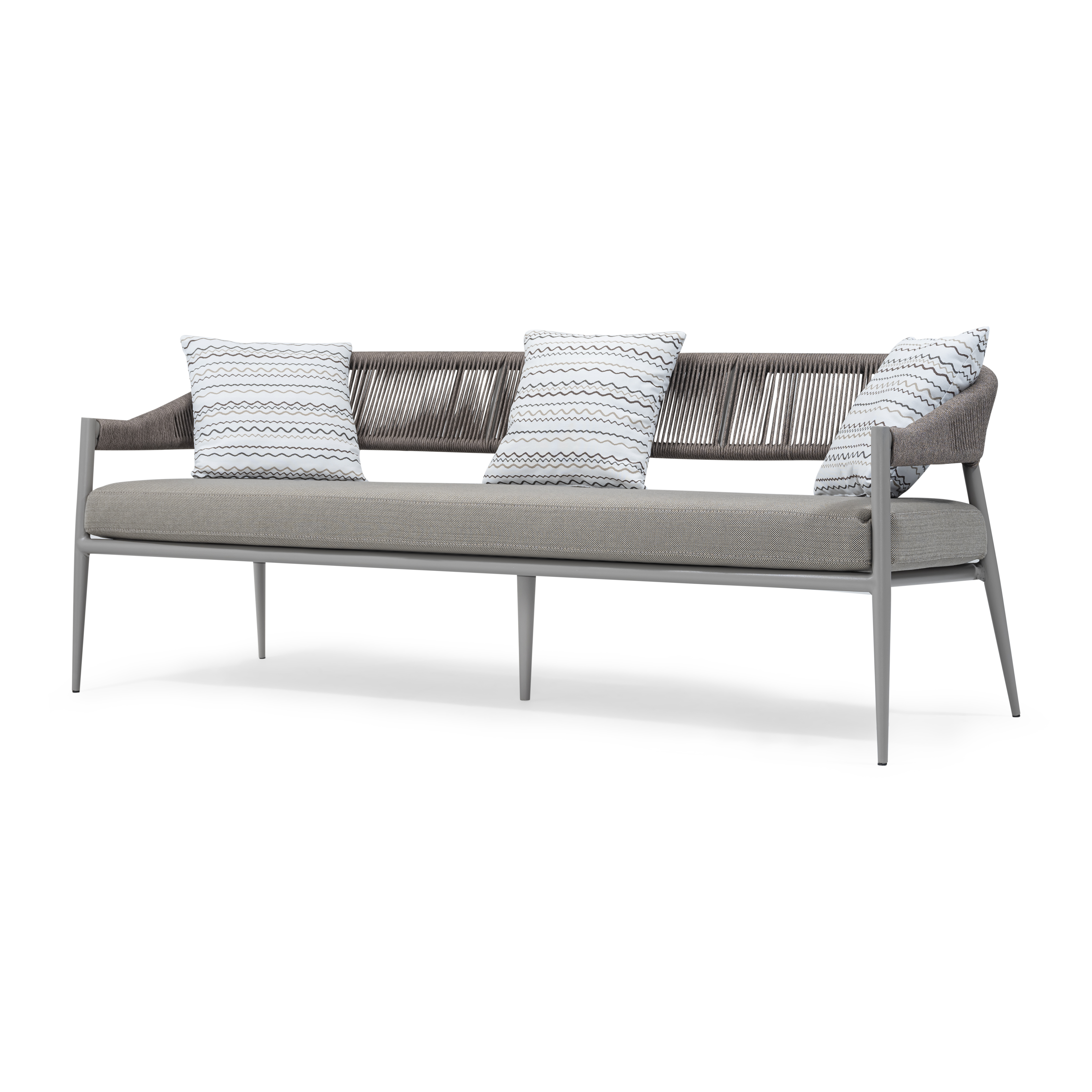 Black office task chair in white room