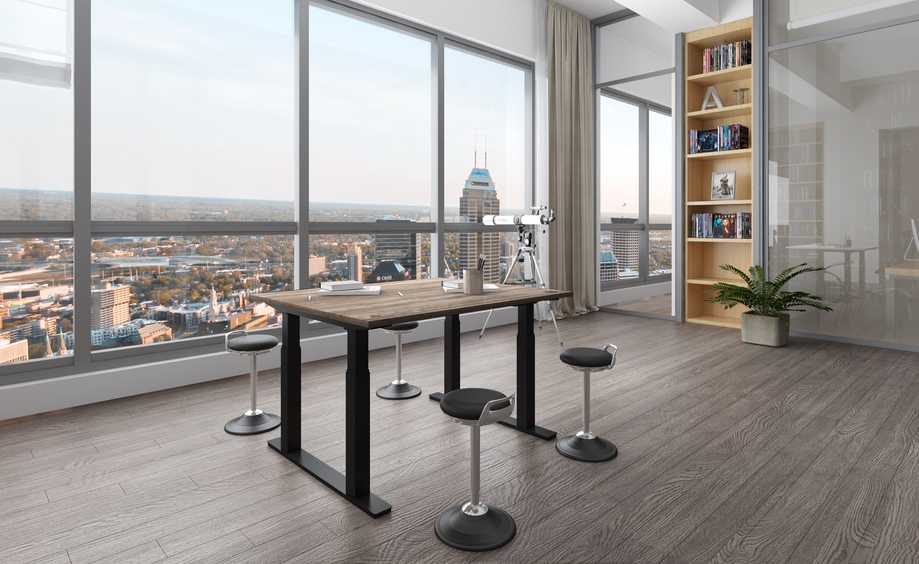 Wolfe meet desk by window