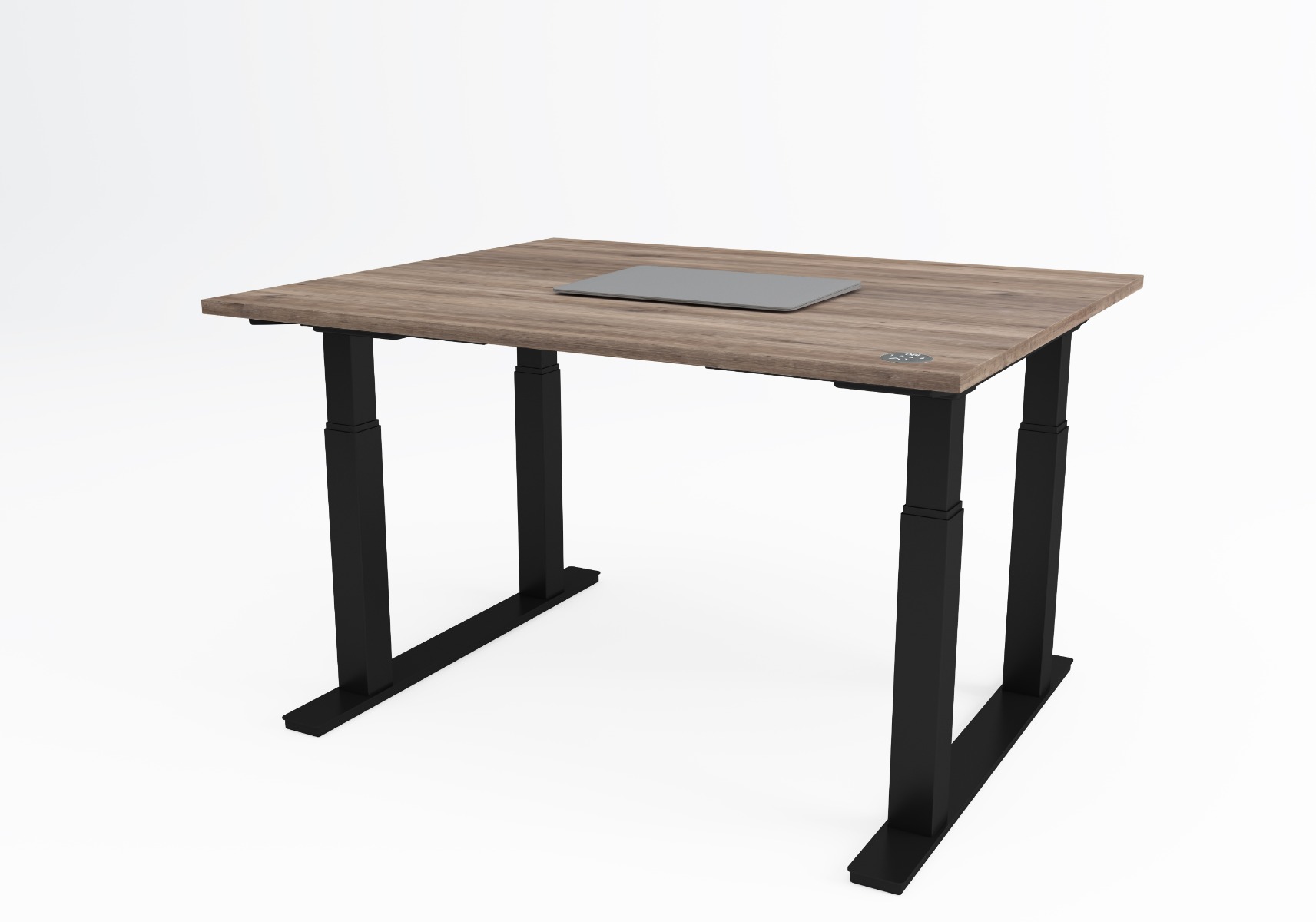 Wolfe meet desk - dark wood top