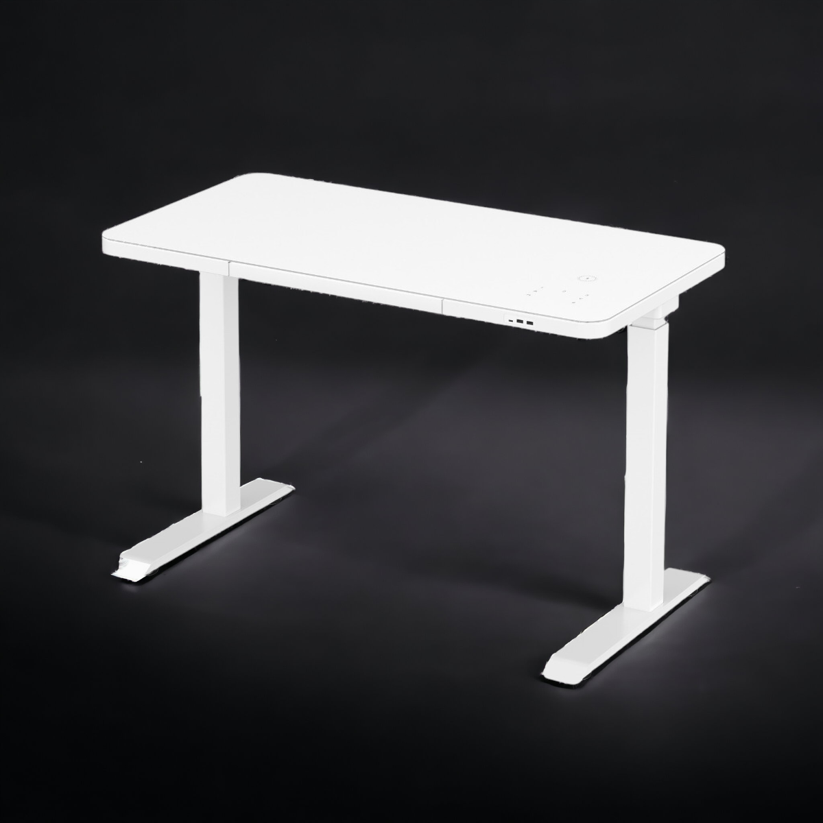 Wolfe smart height-adjustable desk white