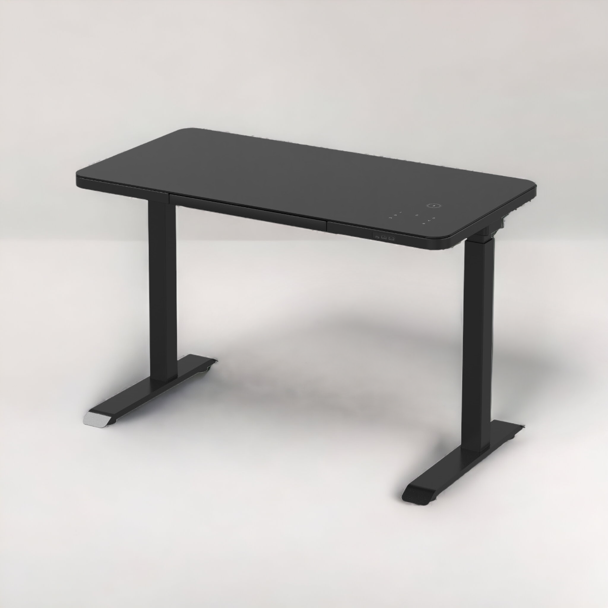 Wolfe smart height-adjustable desk black