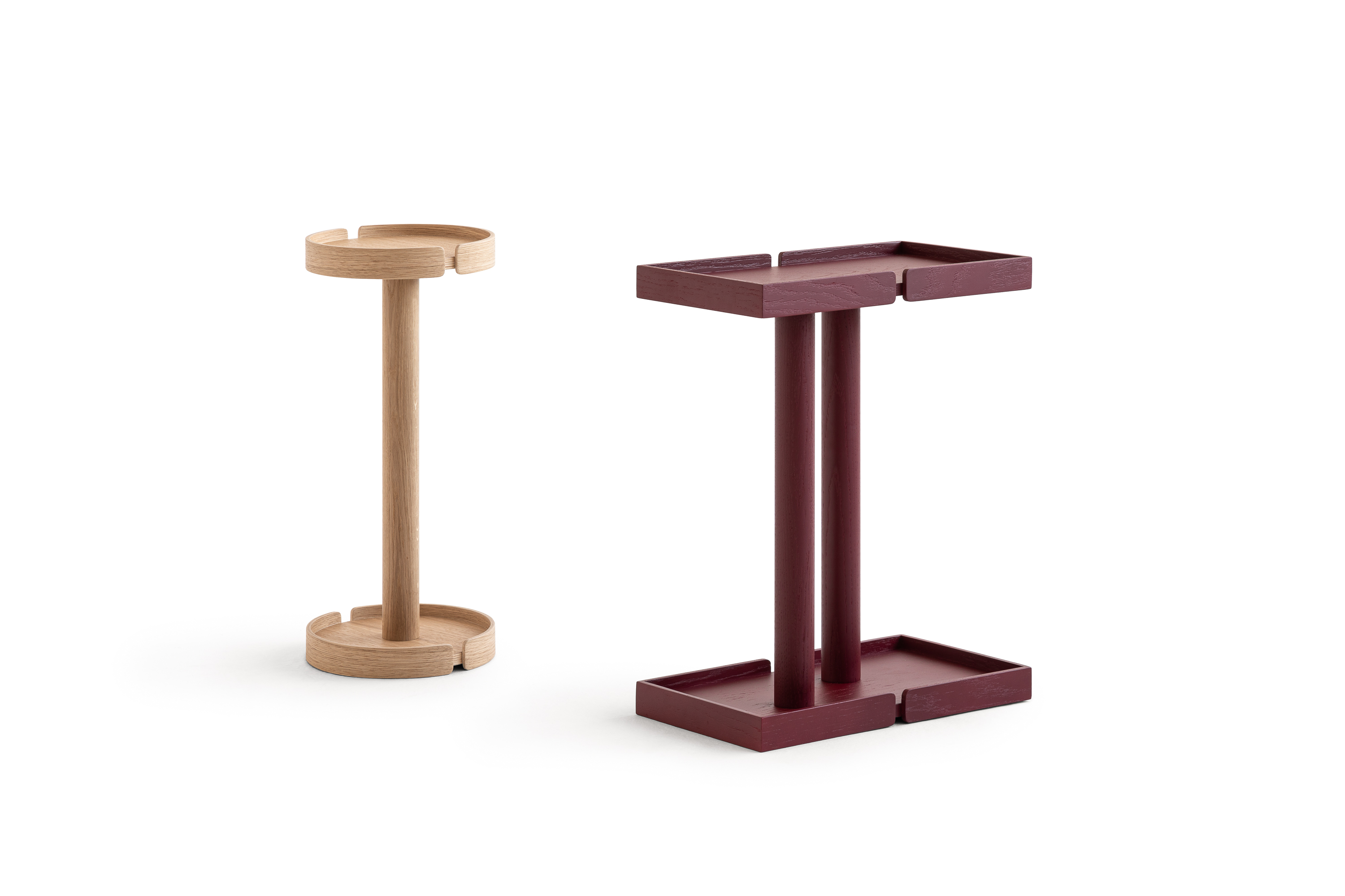 Serif side tables