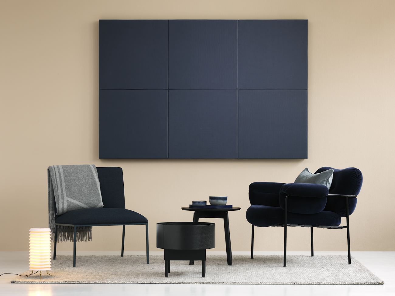 Acoustic wall panels for office