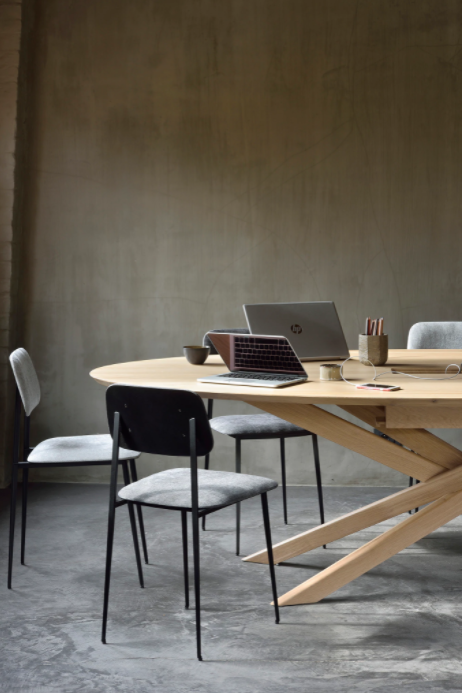 Oak Mikado Meeting Table